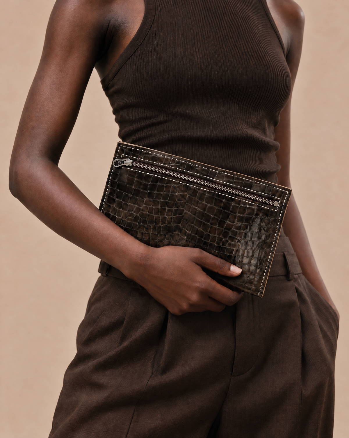 Pochette Tanagra - Cuir Jena Viseu