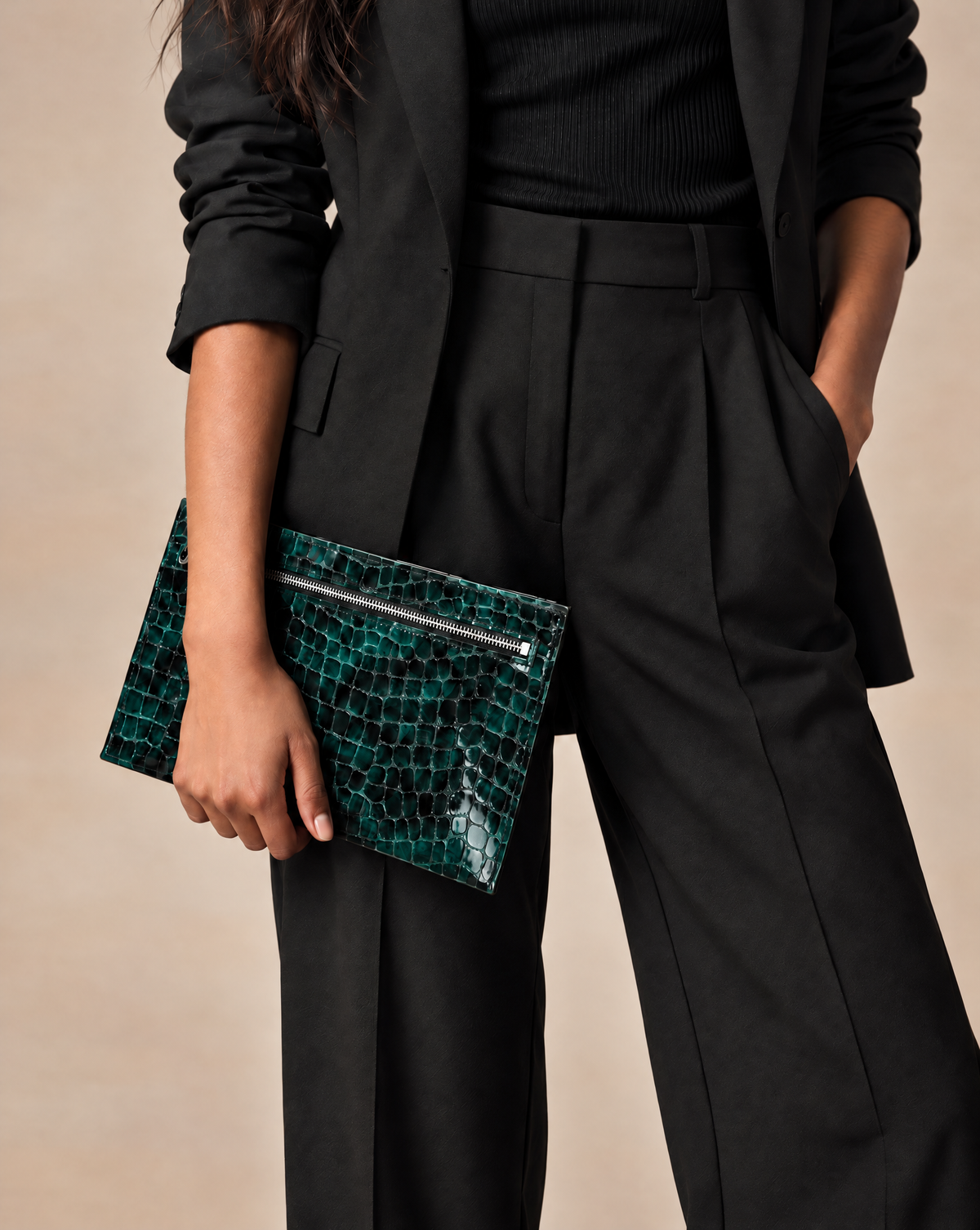 Pochette Tanagra - Cuir Jena Brindisi